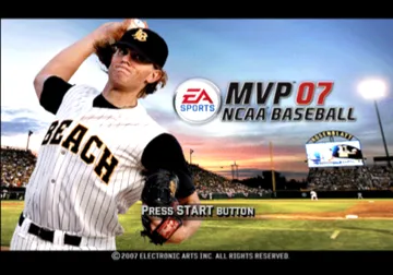 MVP 07 NCAA Baseball screen shot title